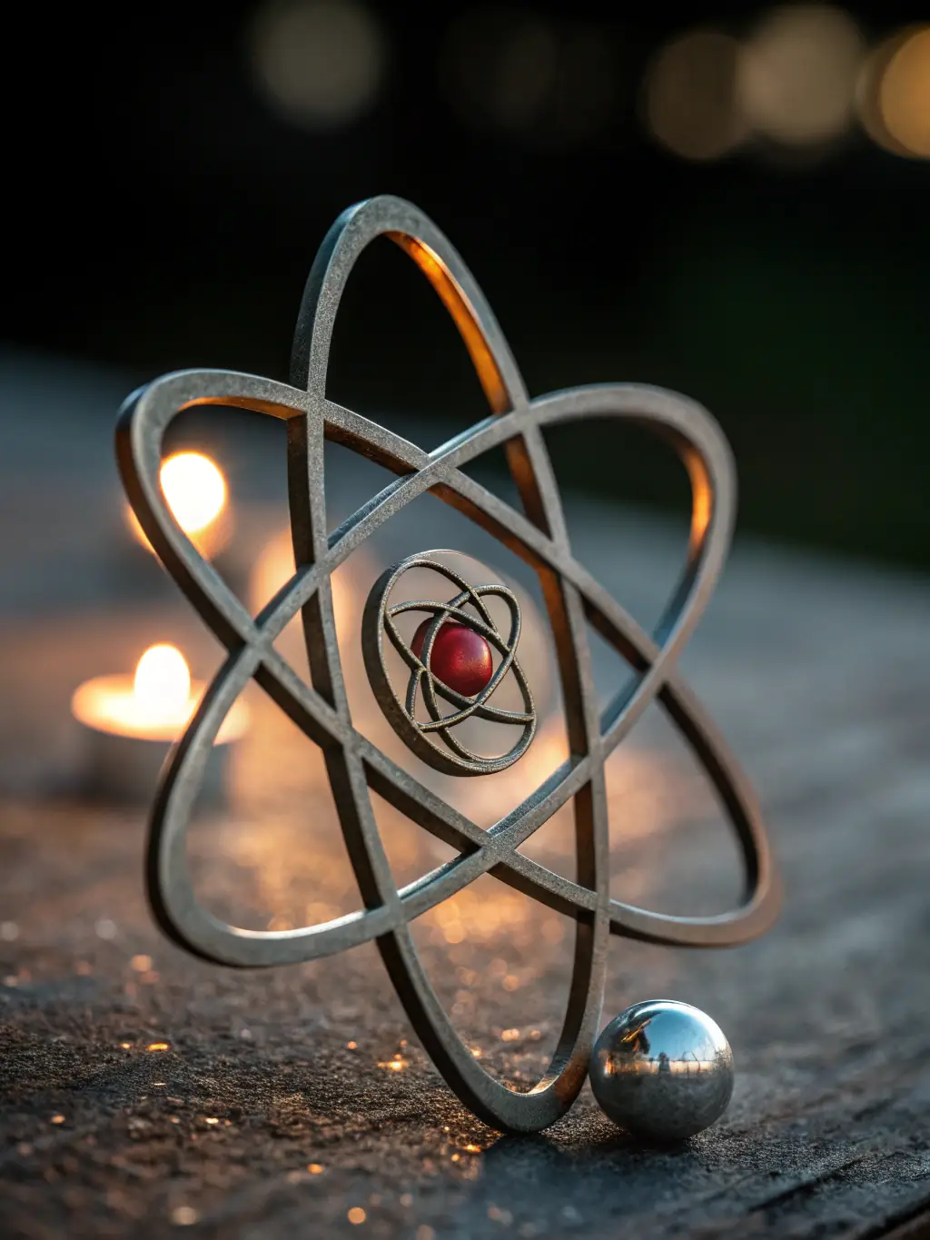 A clean, modern graphic representing the React logo, showcasing Ron's expertise in front-end development with React.